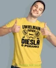 Uwielbiam zapach diesla o poranku, żółta męska koszulka, prezent dla mechanika, koszulka z nadrukiem dla mechanika, koszulka dla mechanika, koszulki dla mechanika, mucha niesiada, mns.webp