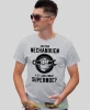 Jestem  mechanikiem a Ty jaką masz supermoc, szara męska koszulka, prezent dla mechanika, koszulka z nadrukiem dla mechanika, koszulka dla mechanika, koszulki dla mechanika, mucha niesiada, mns.webp