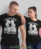 Husband and wife Riding partners for life, czarne koszulki dla par, dla motocyklistów, na motocykl, dla motocyklisty, dla motocyklistki, koszulkimotocyklowe, dla par, mucha nie siada, mns.webp