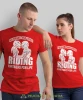 Husband and wife Riding partners for life, czerwone koszulki dla par, dla motocyklistów, na motocykl, dla motocyklisty, dla motocyklistki, koszulkimotocyklowe, dla par, mucha nie siada, mns.webp
