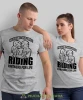 Husband and wife Riding partners for life, szare koszulki dla par, dla motocyklistów, na motocykl, dla motocyklisty, dla motocyklistki, koszulkimotocyklowe, dla par, mucha nie siada, mns.webp