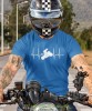 heartbeats biker niebieska koszulka motocyklowa motocykl motocyklista.jpg
