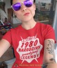 narodziny prawdziwej legendy czerwona damska koszulka urodzinowa z nadrukiem na urodziny.jpg