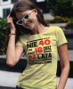 nie mam 40 lat, mam 18 oraz 22 lata doświadczenia żółta damska koszulka urodzinowa z nadrukiem na urodziny.jpg