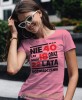 nie mam 40 lat, mam 18 oraz 22 lata doświadczenia różowa damska koszulka urodzinowa z nadrukiem na urodziny.jpg