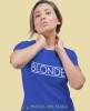 blonde niebieska damska koszulka z nadrukiem na prezent dla dziewczyny.jpg