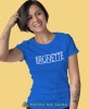 brunette niebieska damska koszulka z nadrukiem na prezent dla dziewczyny.jpg