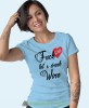 fuck love let's drink wine jasnoniebieska damska koszulka z nadrukiem na prezent dla dziewczyny.jpg