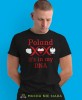 Poland it's in my dna, czarna męska koszulka z nadrukiem, koszulka patriotyczna, koszulki z grafiką patriotyczną, dla mężczyzny, dla chłopaka na prezent, koszulka Polska, koszulki Polska.jpg