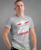 od urodzenia dumny  pochodzenia orzeł, szara męska koszulka z nadrukiem, koszulka patriotyczna, koszulki z grafiką patriotyczną, dla mężczyzny, dla chłopaka na prezent, koszulka Polska, koszulki Polska.jpg