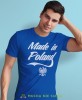 made in Poland, Orzeł Polski, niebieska męska koszulka z nadrukiem, koszulka patriotyczna, koszulki z grafiką patriotyczną, dla mężczyzny, dla chłopaka na prezent, koszulka Polska, koszulki Polska.jpg