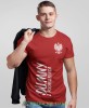 dumny z  pochodzenia Orzeł Polski pion, czerwona męska koszulka z nadrukiem, koszulka patriotyczna, koszulki z grafiką patriotyczną, dla mężczyzny, dla chłopaka na prezent, koszulka Polska, koszulki Polska.jpg