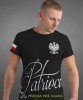 patrioci Orzeł Polski flaga, czarna męska koszulka z nadrukiem, koszulka patriotyczna, koszulki z grafiką patriotyczną, dla mężczyzny, dla chłopaka na prezent, koszulka Polska, koszulki Polska.jpg