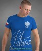 patrioci Orzeł Polski flaga, niebieska męska koszulka z nadrukiem, koszulka patriotyczna, koszulki z grafiką patriotyczną, dla mężczyzny, dla chłopaka na prezent, koszulka Polska, koszulki Polska.jpg