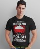 i'm the husband of a polish woman nothing scares me, czarna męska koszulka z nadrukiem, koszulka patriotyczna, koszulki z grafiką patriotyczną, dla mężczyzny, dla chłopaka na prezent, koszulka Polska, koszulki Polska.jpg