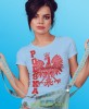 Polska Orzeł Polski tekst w pionie jasnoniebieska damska koszulka patriotyczna, patriotka, koszulka dla niej, dla dziewczyny, koszulka na prezent.jpg