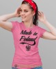 made in Poland orzeł różowa damska koszulka patriotyczna, patriotka, koszulka dla niej, dla dziewczyny, koszulka na prezent.jpg