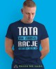 tata ma zawsze rację nawet jak jej nie ma, granatowa męska koszulka dla taty, koszulka z nadrukiem, na prezent, na urodziny.jpg