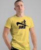 bike, żółta męska koszulka rowerowa z nadrukiem, na rower, na co dzień, na prezent, fajna koszulka dla chłopaka, rower, rowerzysta.jpg