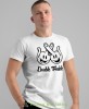 double trouble, biała męska koszulka z nadrukiem na co dzień, na prezent, fajna koszulka, dla męża, dla chłopaka.jpg