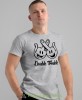 double trouble, szara męska koszulka z nadrukiem na co dzień, na prezent, fajna koszulka, dla męża, dla chłopaka.jpg