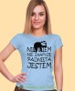 nie wiem nie znam się padnięta jestem, jasnoniebieska damska koszulka z nadrukiem na prezent, fajna koszulka, dla dziewczyny dla żony.jpg