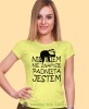 nie wiem nie znam się padnięta jestem, żółta damska koszulka z nadrukiem na prezent, fajna koszulka, dla dziewczyny dla żony.jpg
