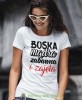 boska mądra zabawna i zajęta, biała damska koszulka z nadrukiem na prezent, fajna koszulka, dla dziewczyny dla żony.jpg