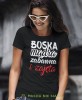 boska mądra zabawna i zajęta, czarna damska koszulka z nadrukiem na prezent, fajna koszulka, dla dziewczyny dla żony.jpg
