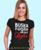 boska mądra ale już zajęta, czarna damska koszulka z nadrukiem na prezent, fajna koszulka, dla dziewczyny dla żony.jpg