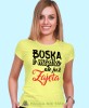 boska mądra ale już zajęta, żółta damska koszulka z nadrukiem na prezent, fajna koszulka, dla dziewczyny dla żony.jpg