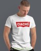 ciacho, biała męska koszulka z nadrukiem na co dzień, na prezent, fajna koszulka, dla chłopaka, dla męża, dla kolegi, mucha nie siada.jpg