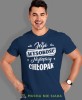 jego wysokość najlepszy chłopak, granatowa męska koszulka dla chłopaka, koszulka z nadrukiem, na prezent, na urodziny, mucha nie siada.jpg