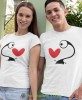 potworek śle serce, białe koszulki dla par, dla męża, dla żony, walentynki, fajne koszulki, t-shirty dla par, dla chłopaka, dla dziewczyny, prezent dla narzeczonego, prezent dla narzeczonej, mucha nie siada.jpg