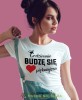 codziennie budzę się piękniejsza, biała damska koszulka z nadrukiem na prezent dla dziewczyny dla żony.jpg