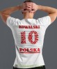 Polska, Orzeł Polski, imię, numer 10, biała męska koszulka z nadrukiem, koszulka kibica, koszulki z grafiką patriotyczną, na prezent, koszulka Polska, koszulki Polski.jpg