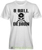 8 ball demon, męska biała koszulka,  koszulka dla bilardzisty, koszulka na bilard, dla chłopaka, dla męża, dla niego, na prezent, mucha nie siada, mns.jpg