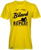 eat sleep bilard repeat bilardzista, męska żółta koszulka,  koszulka dla bilardzisty, koszulka na bilard, dla chłopaka, dla męża, dla niego, na prezent, mucha nie siada, mns.jpg