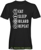 eat sleep bilard repeat, męska czarna koszulka,  koszulka dla bilardzisty, koszulka na bilard, dla chłopaka, dla męża, dla niego, na prezent, mucha nie siada, mns.jpg