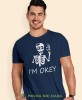 i'm okey, granatowa męska koszulka z nadrukiem na co dzień, na prezent, fajna koszulka, dla chłopaka, dla męża, mucha nie siada opis.jpg