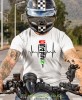 hearbeats jeden w dół pięć w górę, biała koszulka motocyklowa męska, koszulka dla motocyklisty, na motocykl, na prezent dla miłośnika motocykli, motocykl.jpg