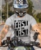 be fast or be the last, szara koszulka motocyklowa męska, koszulka dla motocyklisty, na motocykl, na prezent dla miłośnika motocykli, motocykl.jpg