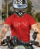 hearbeats motocykl, czerwona koszulka motocyklowa męska, koszulka dla motocyklisty, na motocykl, na prezent dla miłośnika motocykli, motocykl.jpg