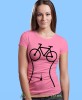 rower, różowa damska koszulka rowerowa z nadrukiem, na rower, fajna koszulka dla rowerzystki, na co dzień, na prezent_.jpg