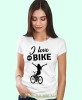 i love my bike, biała damska koszulka rowerowa z nadrukiem, na rower, fajna koszulka dla rowerzystki, na co dzień, na prezent_.jpg