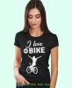 i love my bike, czarna damska koszulka rowerowa z nadrukiem, na rower, fajna koszulka dla rowerzystki, na co dzień, na prezent_.jpg