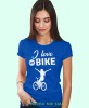 i love my bike, niebieska damska koszulka rowerowa z nadrukiem, na rower, fajna koszulka dla rowerzystki, na co dzień, na prezent_.jpg