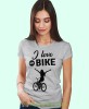 i love my bike, szara damska koszulka rowerowa z nadrukiem, na rower, fajna koszulka dla rowerzystki, na co dzień, na prezent_.jpg