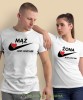 Mąż Żona just love, białe koszulki dla par, dla męża, dla żony, walentynki, fajne koszulki, t-shirty dla par, mucha nie siada, mns.jpg