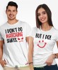 I don't do matching shirts But I do, białe koszulki dla par, dla męża, dla żony, walentynki, fajne koszulki, t-shirty dla par, na rocznicę, mucha nie siada, mns.jpg